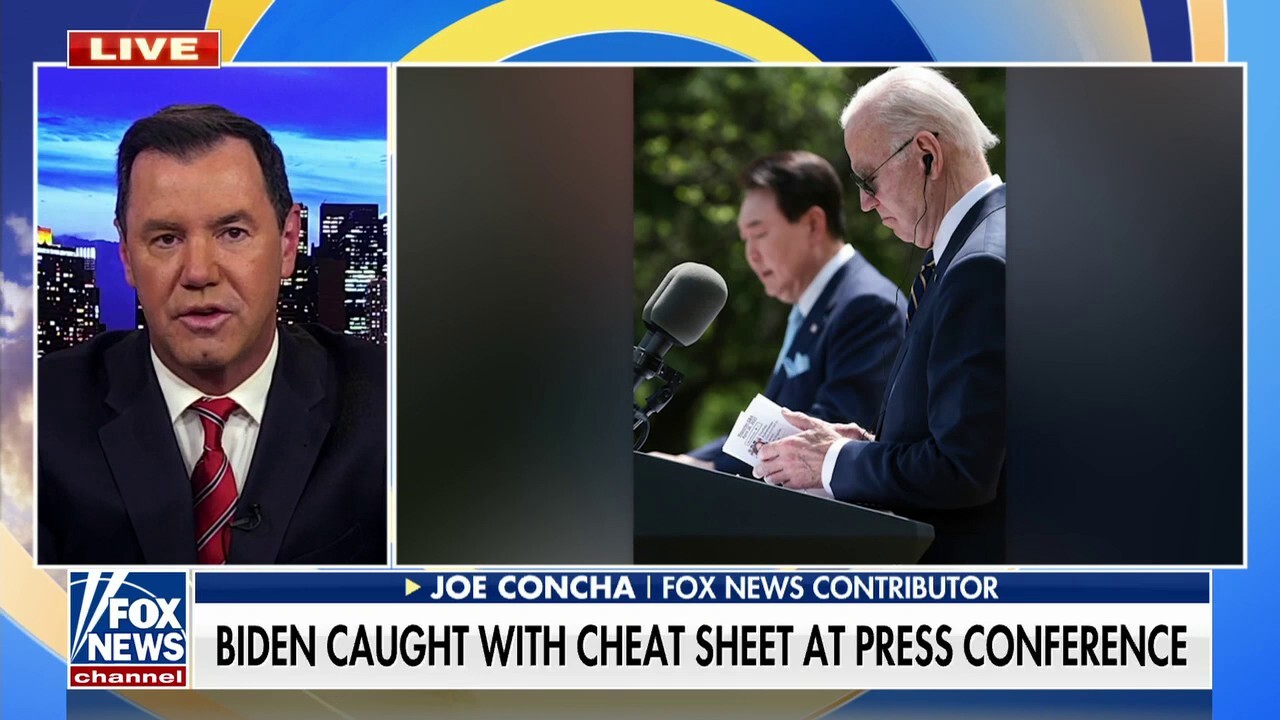 Biden uses cheat sheets because his handlers are 'petrified' that he can't answer real questions: Joe Concha