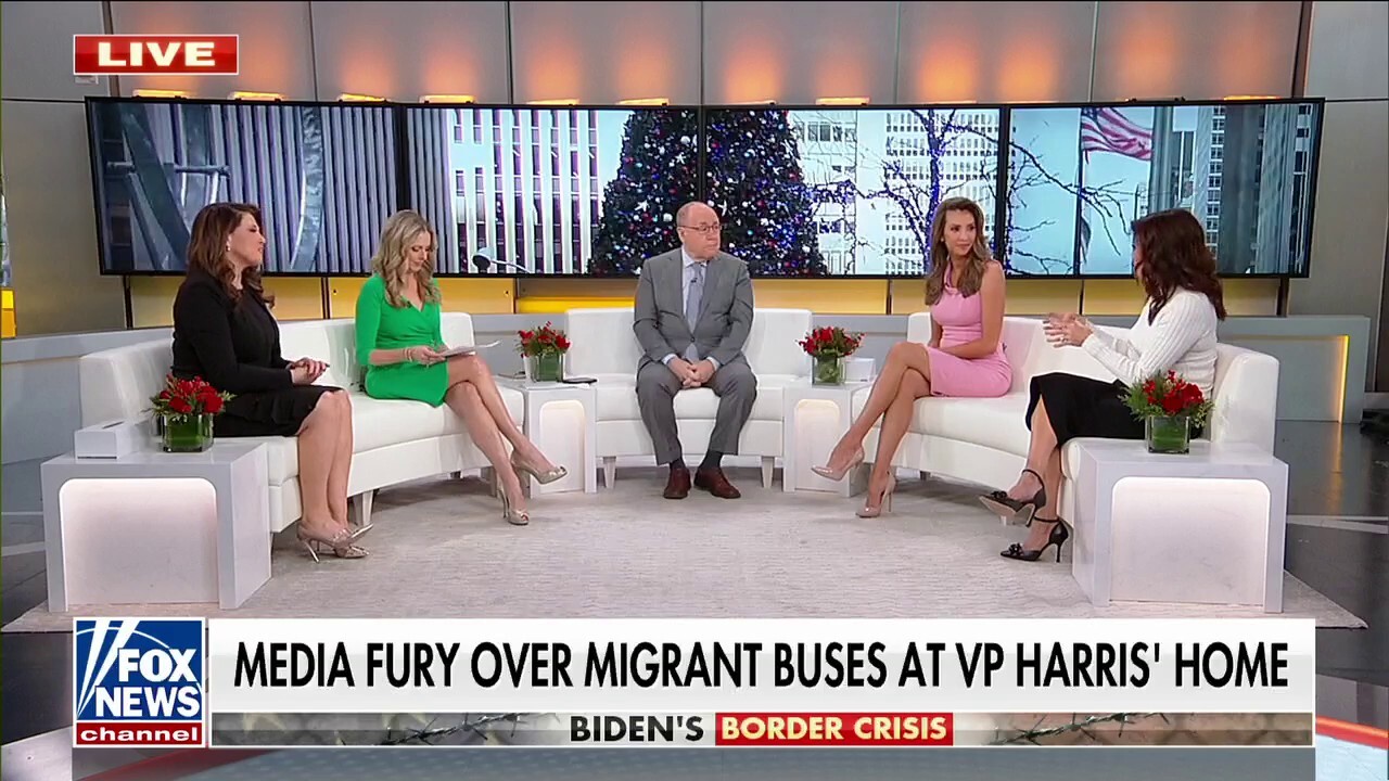 Media erupts over migrant buses at VP Harris' home on Christmas Eve