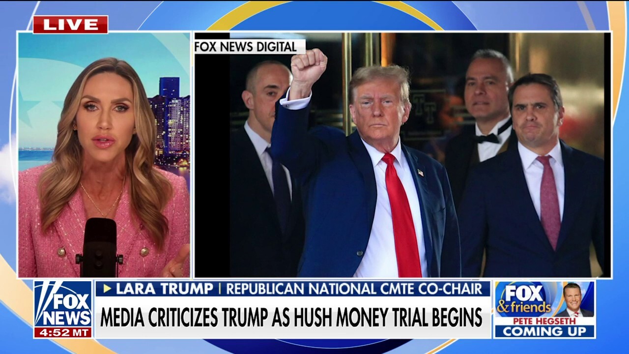 RNC co-chair Lara Trump joined 'Fox & Friends' to discuss the media's scrutiny of Trump amid his hush money trial in New York City and why she believes the far-left media is 'disconnected' from everyday Americans. 