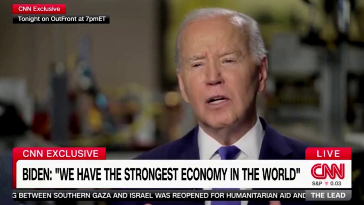 Biden insists no president has been as good as him at 'creating jobs and bringing down inflation'