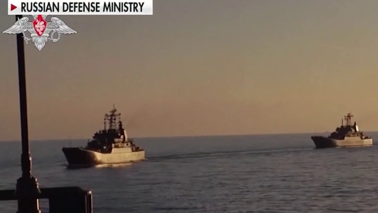 Russian warships enter Black Sea, near port city of Odessa