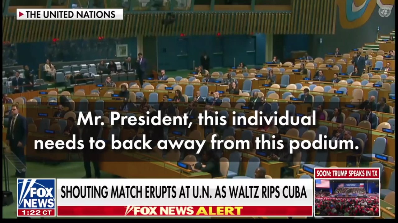 Shouting match erupts at UN as Waltz rips Cuba