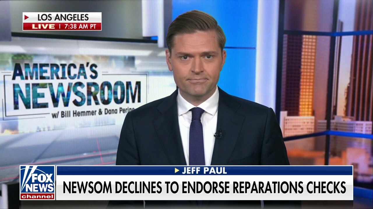 How will Newsom proceed on California's reparations question?