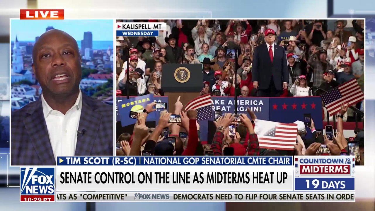 Sen. Tim Scott on battle for Senate control as midterms heat up
