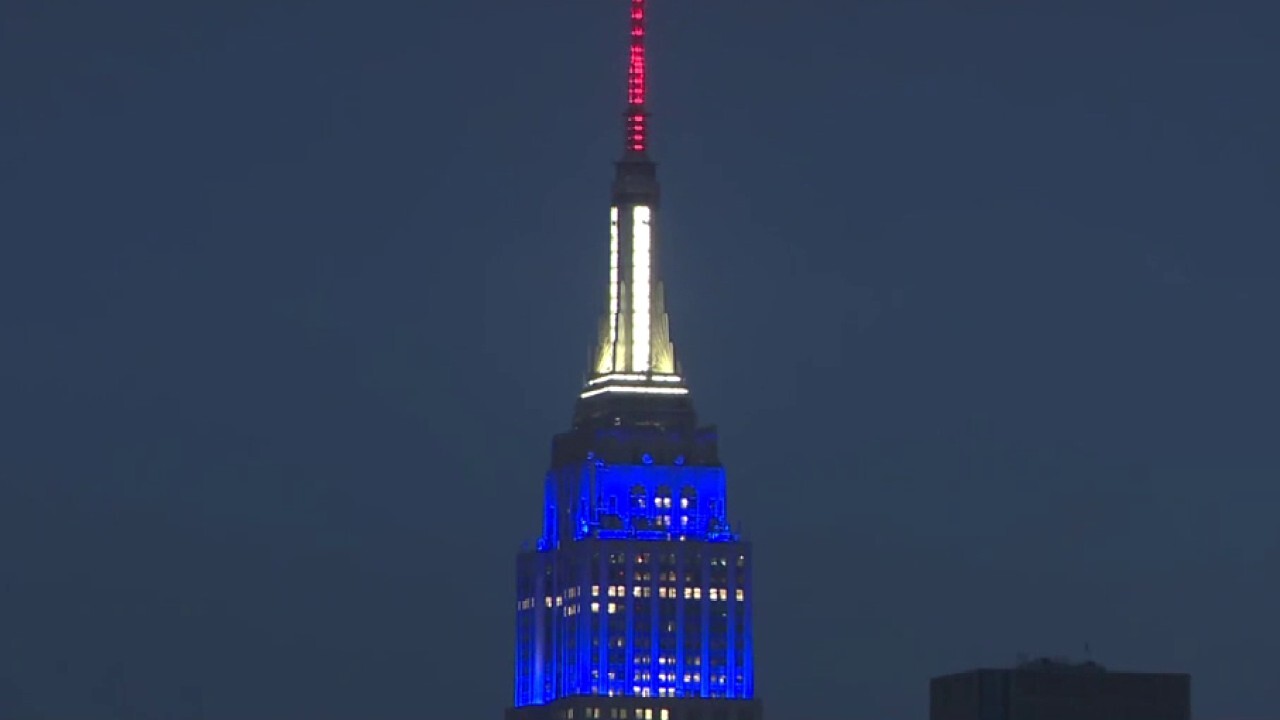 Empire State Building lit in honor of Fox News' 25th anniversary