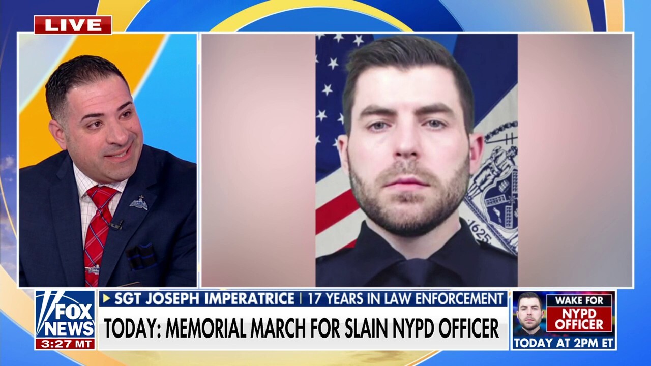 Sgt. Joseph Imperatrice joined 'Fox & Friends First' to discuss his reaction to the killing of NYPD officer Jonathan Diller as the community is set to hold a memorial march in his memory. 