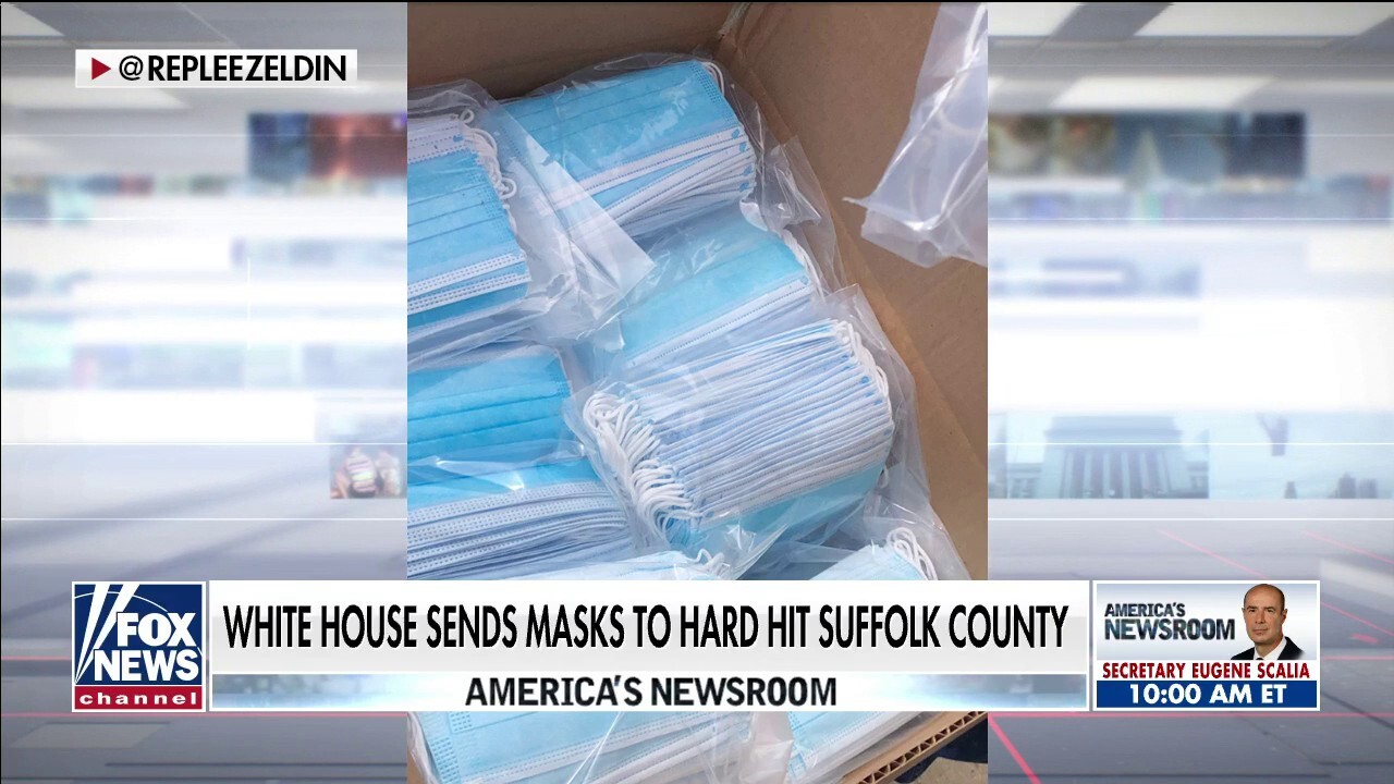 White House sends masks to Suffolk County as COVID-19 cases spike on Long Island