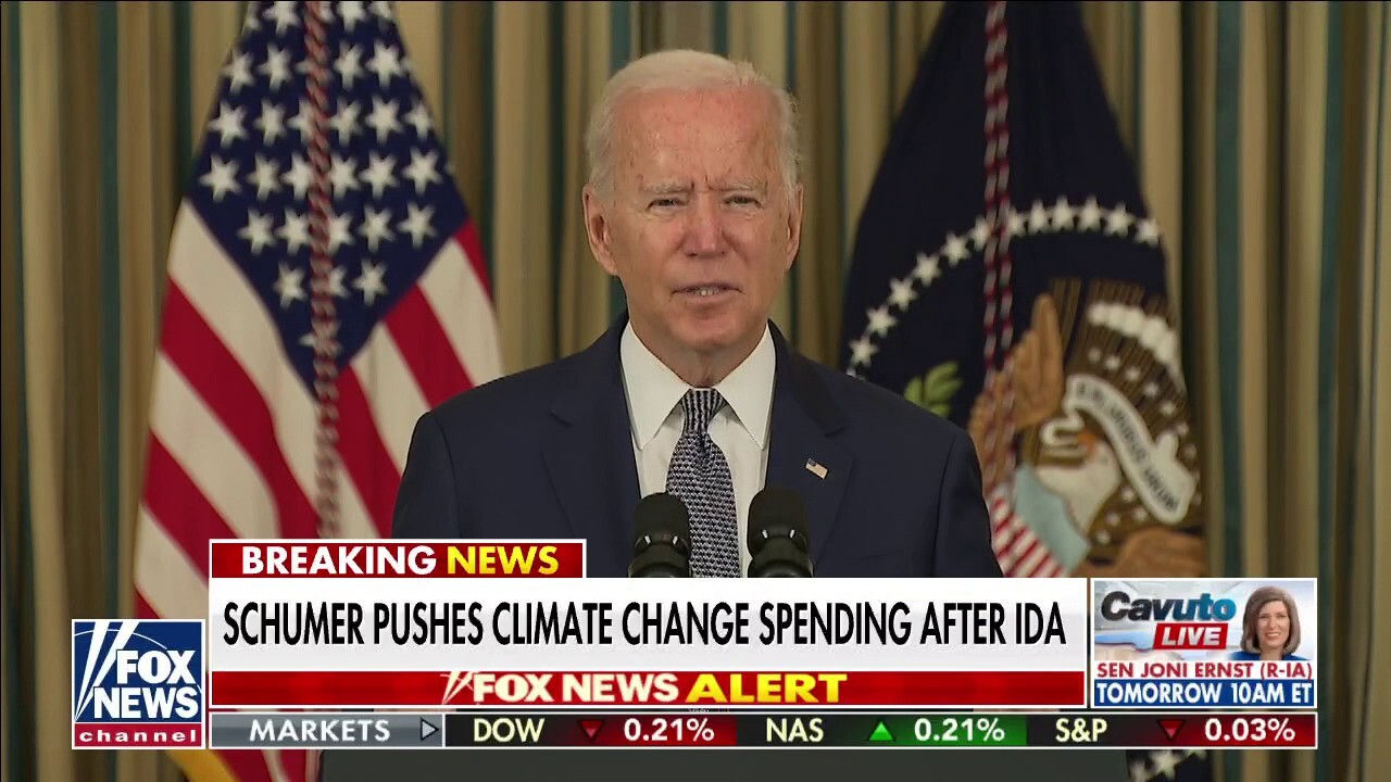 Dems push Biden on spending bill following Hurricane Ida