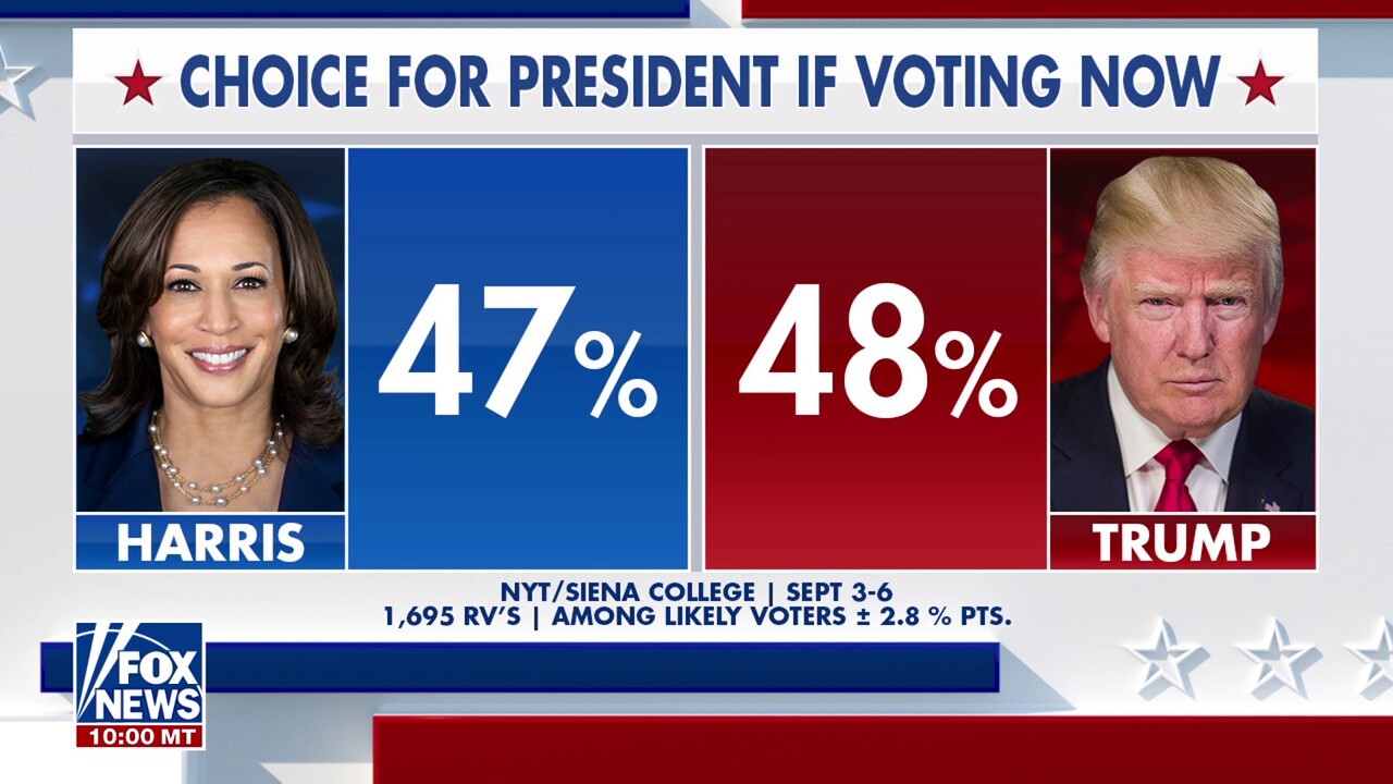 Trump leads Harris with 'remarkably resilient' support in new poll