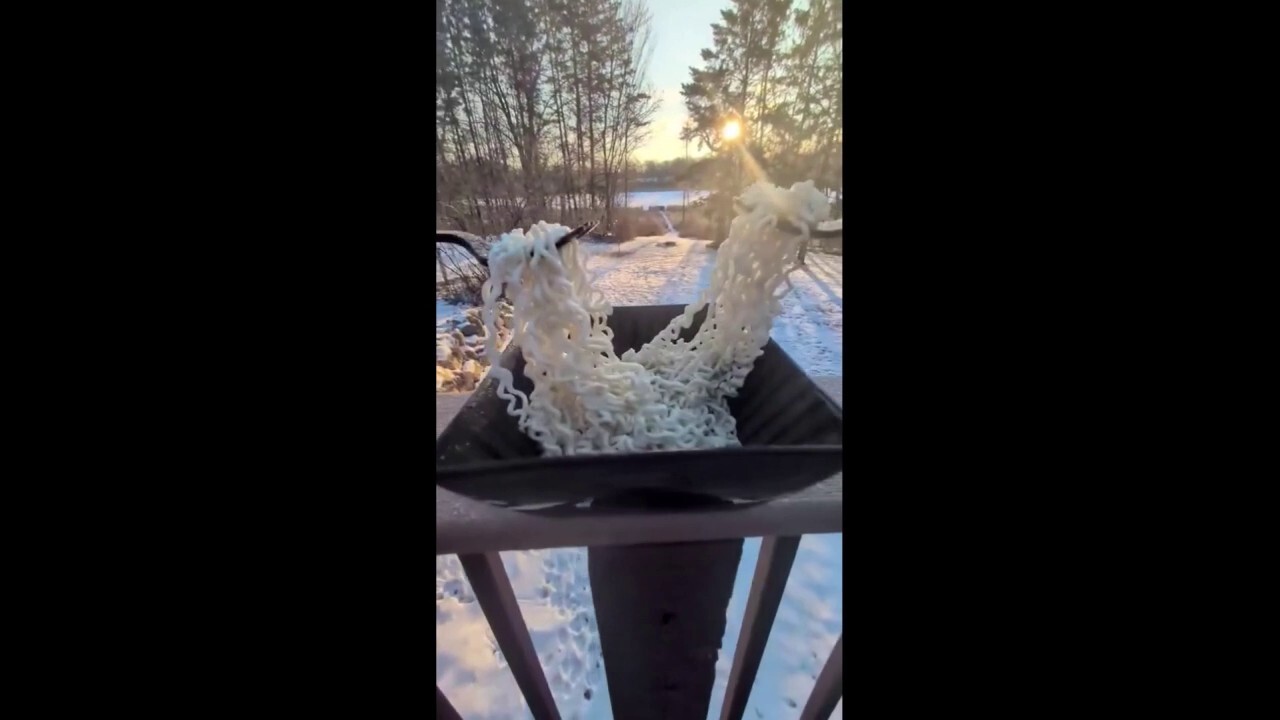 Frozen noodles are Minnesota's version of dinner for 2 in cold temps