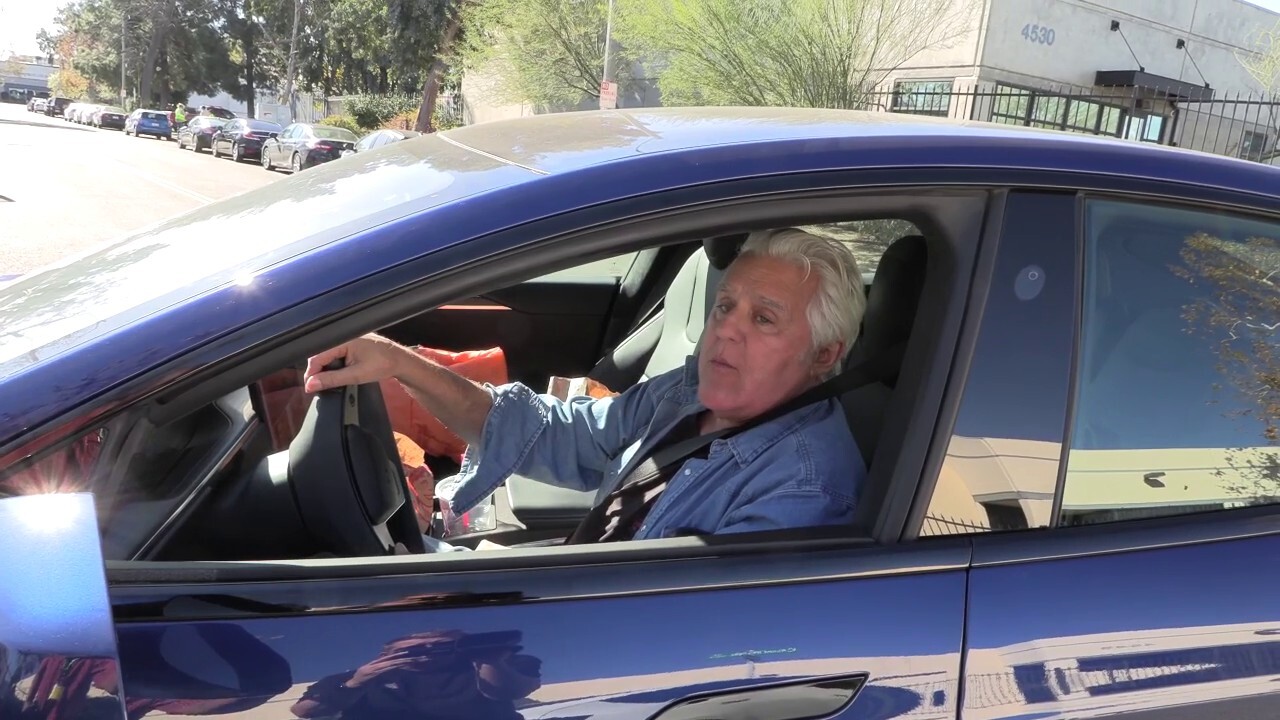 Jay Leno jokes about his motorcycle accident which left him with two broken ribs