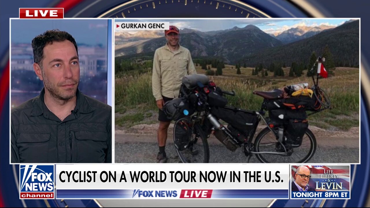 World-traveling cyclist now in the United States