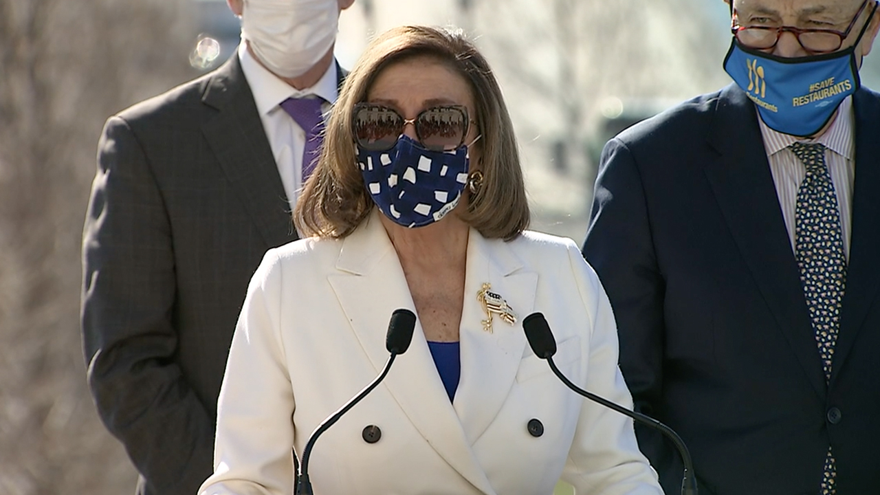 Pelosi says $1.9 trillion coronavirus bill is the 'most consequential legislation that many of us will ever be party to.'