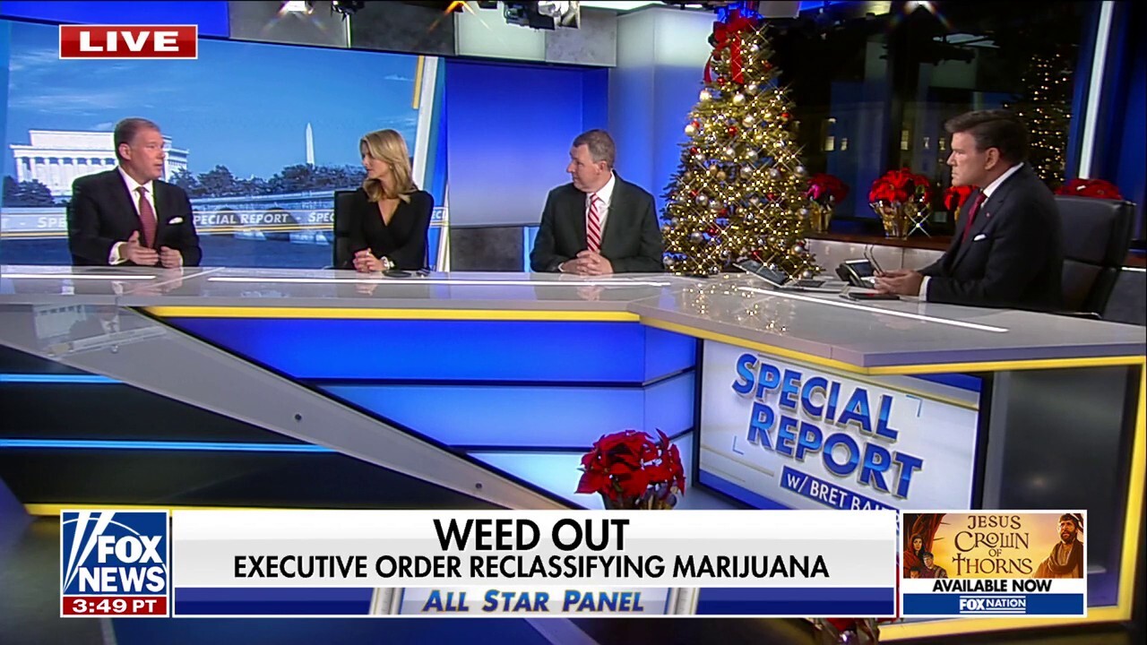 All Star Panelists join ‘Special Report’ to discuss discusses President Donald Trump signing an executive order to reclassify marijuana and the renaming of the Kennedy Center. 