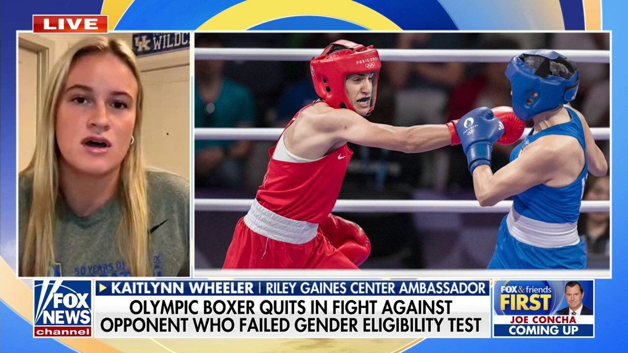 Outrage after Olympic boxer quits amid opponent gender controversy: 'What the Biden-Harris admin sees as the future'