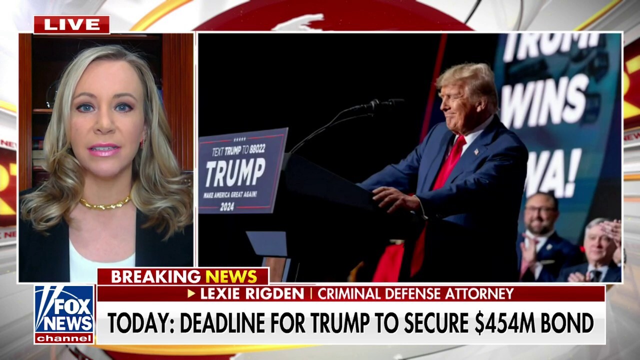 Trump has the 'odds stacked against him' as he approaches deadline for $454 million bond: Lexie Rigden