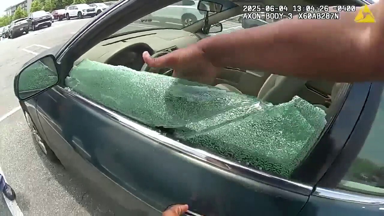 Georgia officers bust car window to save young children from hot car