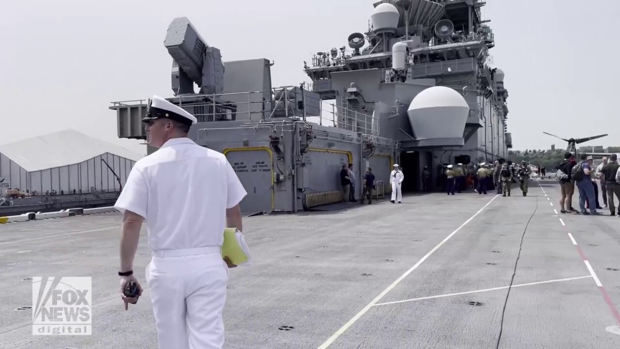 Amphibious warship USS Wasp is like 'a whole family,' US Navy sailors say
