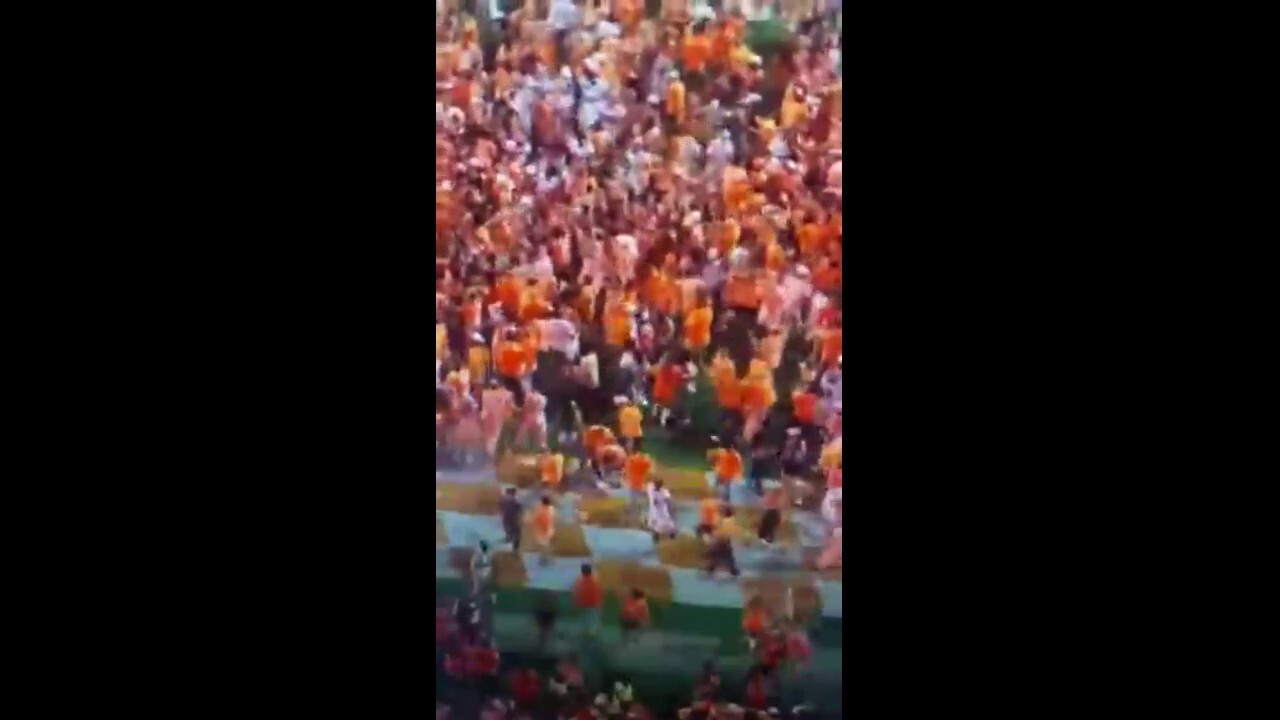 Video shows Jermaine Burton striking a female Tennessee fan who stormed the field