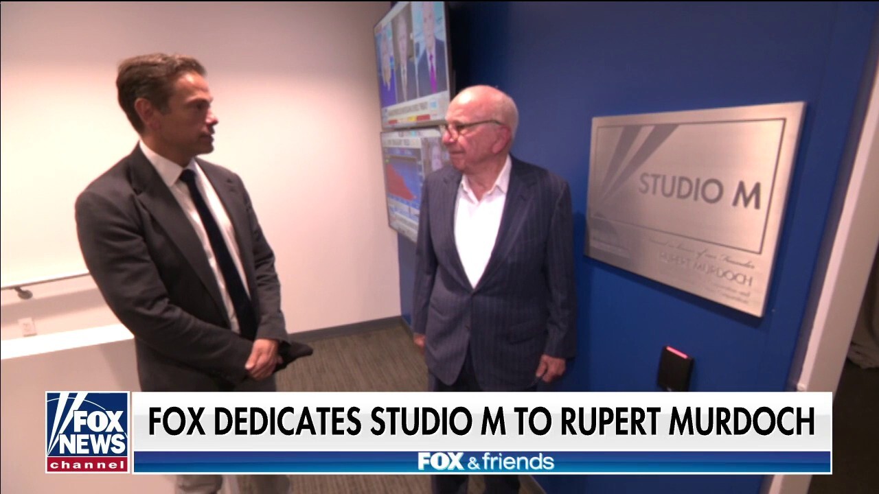 Fox News dedicates Studio M to founder Rupert Murdoch as it marks 25th anniversary