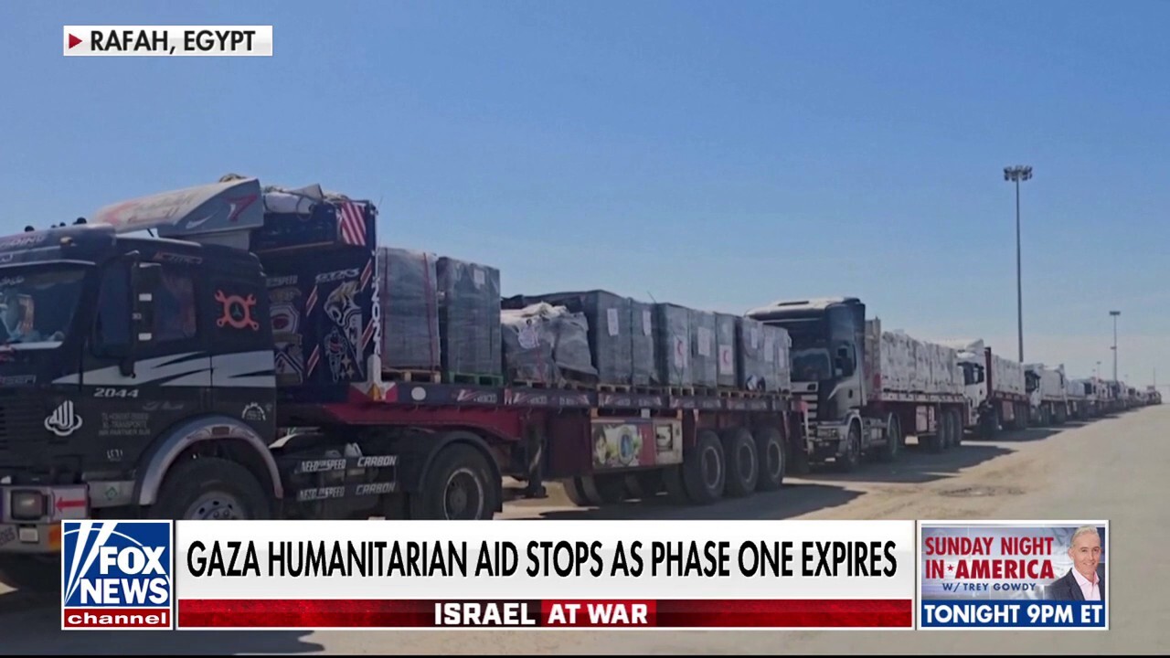 Gaza humanitarian aid stops as phase one expires 