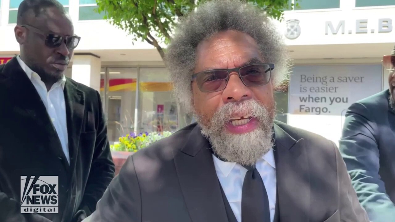 Dr. Cornel West headlines reparations protest at Capitol Hill bank