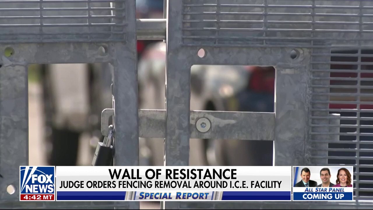 Judge says fencing around ICE facility must be removed