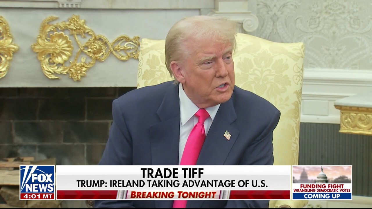 Trump reinforces diplomatic relationship between Ireland and the US amid economic tension