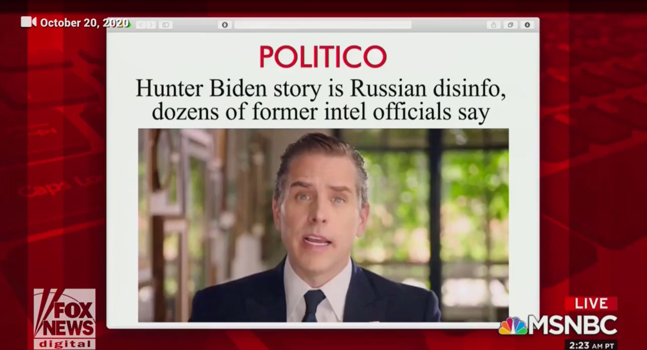 Former intelligence officials dismissed Hunter Biden laptop story as Russian disinformation