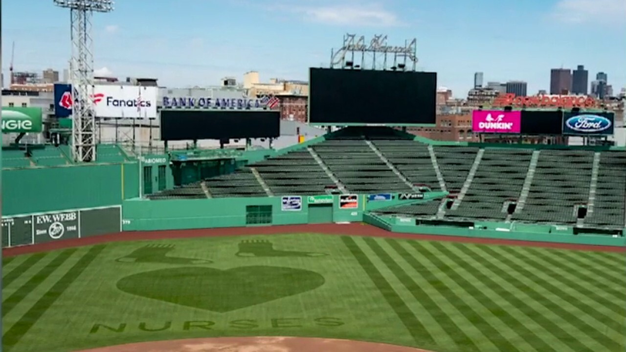 Touching tribute to nurses mowed into Fenway Park outfield Fox News Video