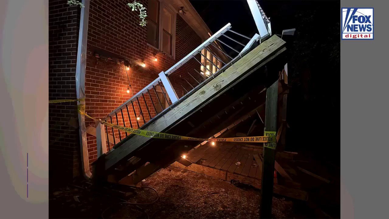 College homecoming party turns chaotic as deck collapse injures dozens