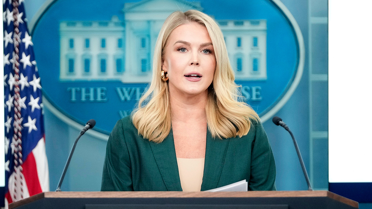  White House property   caput   Karoline Leavitt holds briefing
