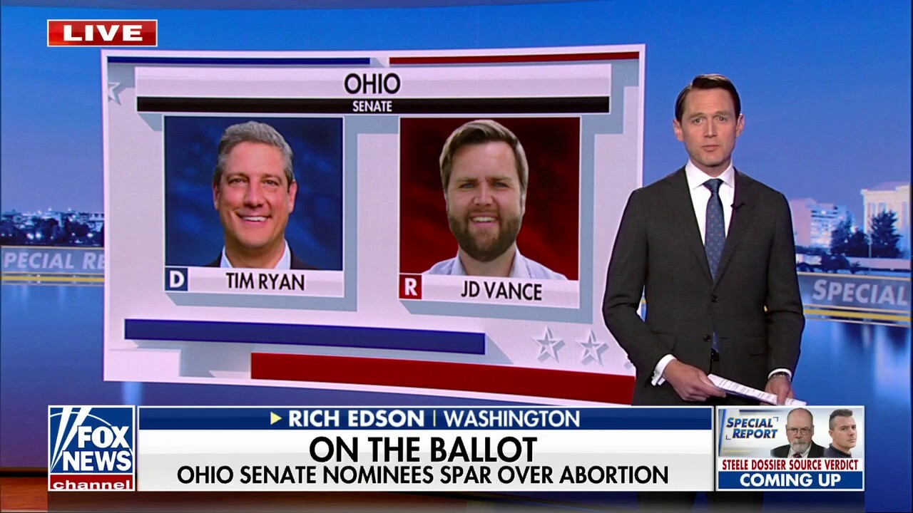 Ohio Senate candidates Tim Ryan and JD Vance label each other as abortion 'extremists': Rich Edson