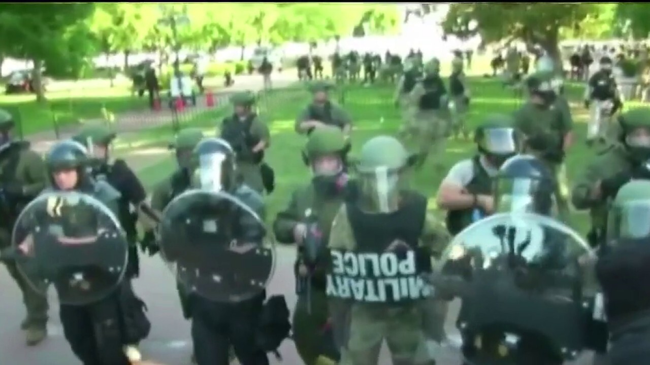 US Park Police say tear gas was not used to clear protesters in Lafayette Park	