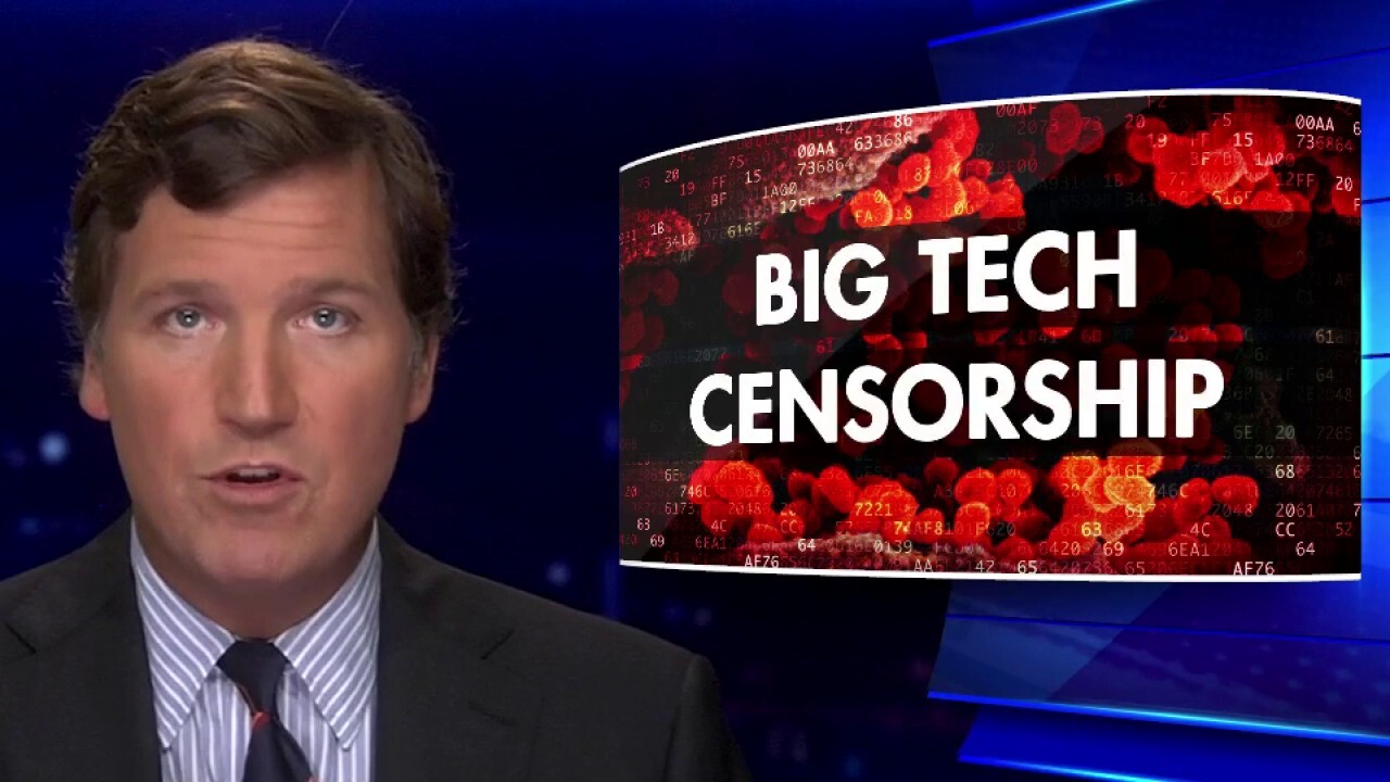 Tucker calls out big tech for censoring coronavirus dissent
