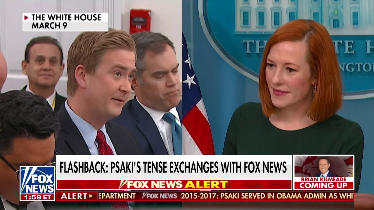 Fox News Looks Back At Peter Doocy's Tense Exchanges With Jen Psaki ...