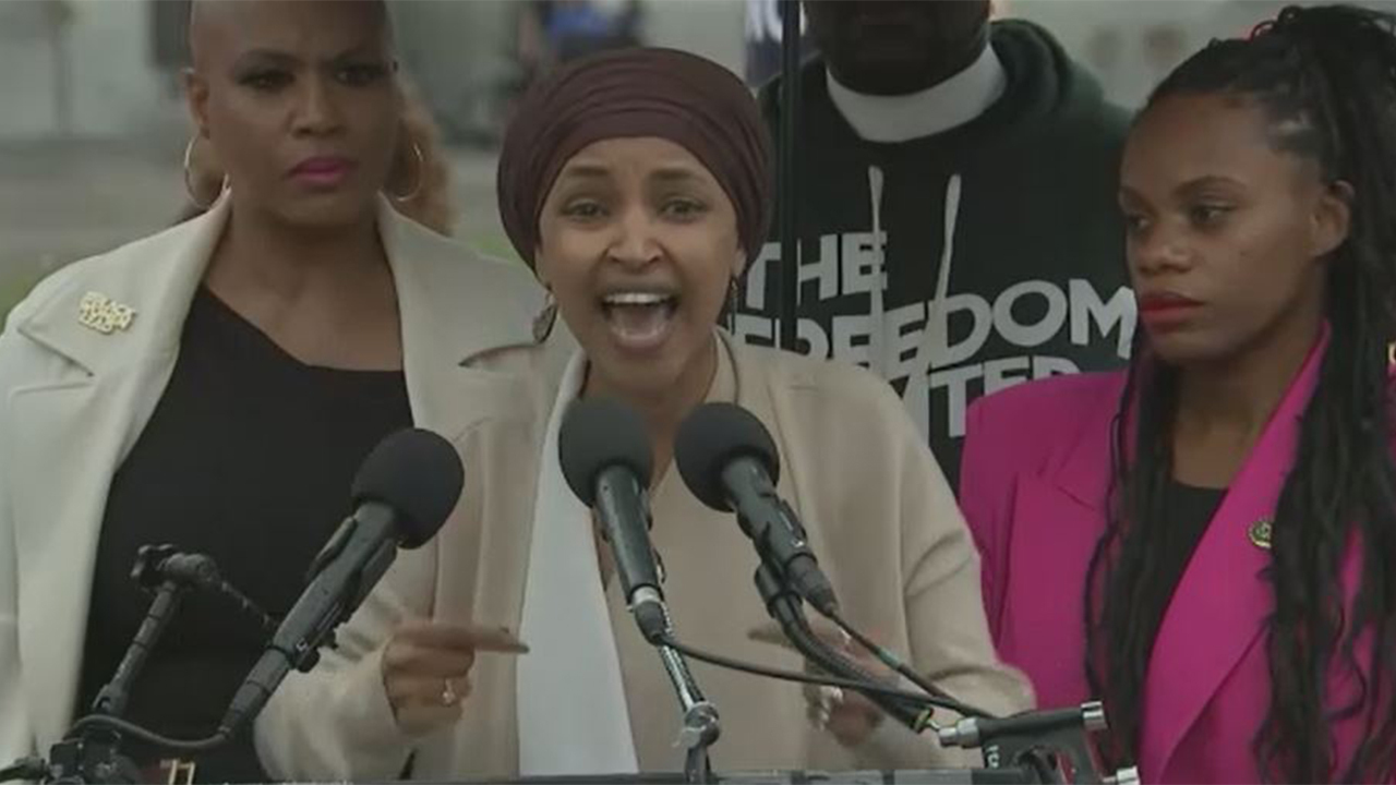 'Squads' Ilhan Omar breaks down in fit of rage aimed at Biden, Democrat leadership over support for Israel