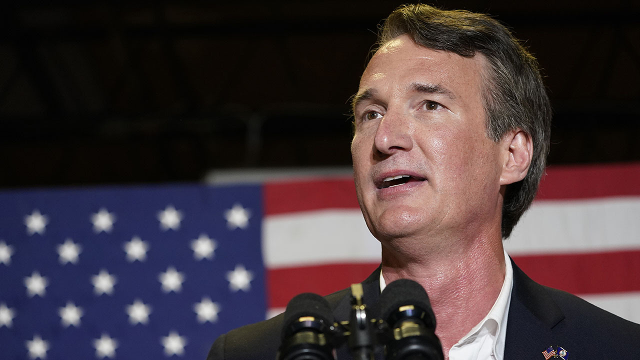 Glenn Youngkin holds a &#39;Get Out The Vote&#39; rally in Newport News, VA