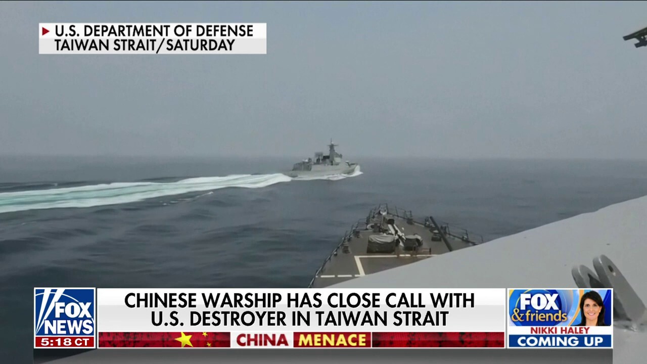 DOD releases video showing close call between Chinese warship, US destroyer