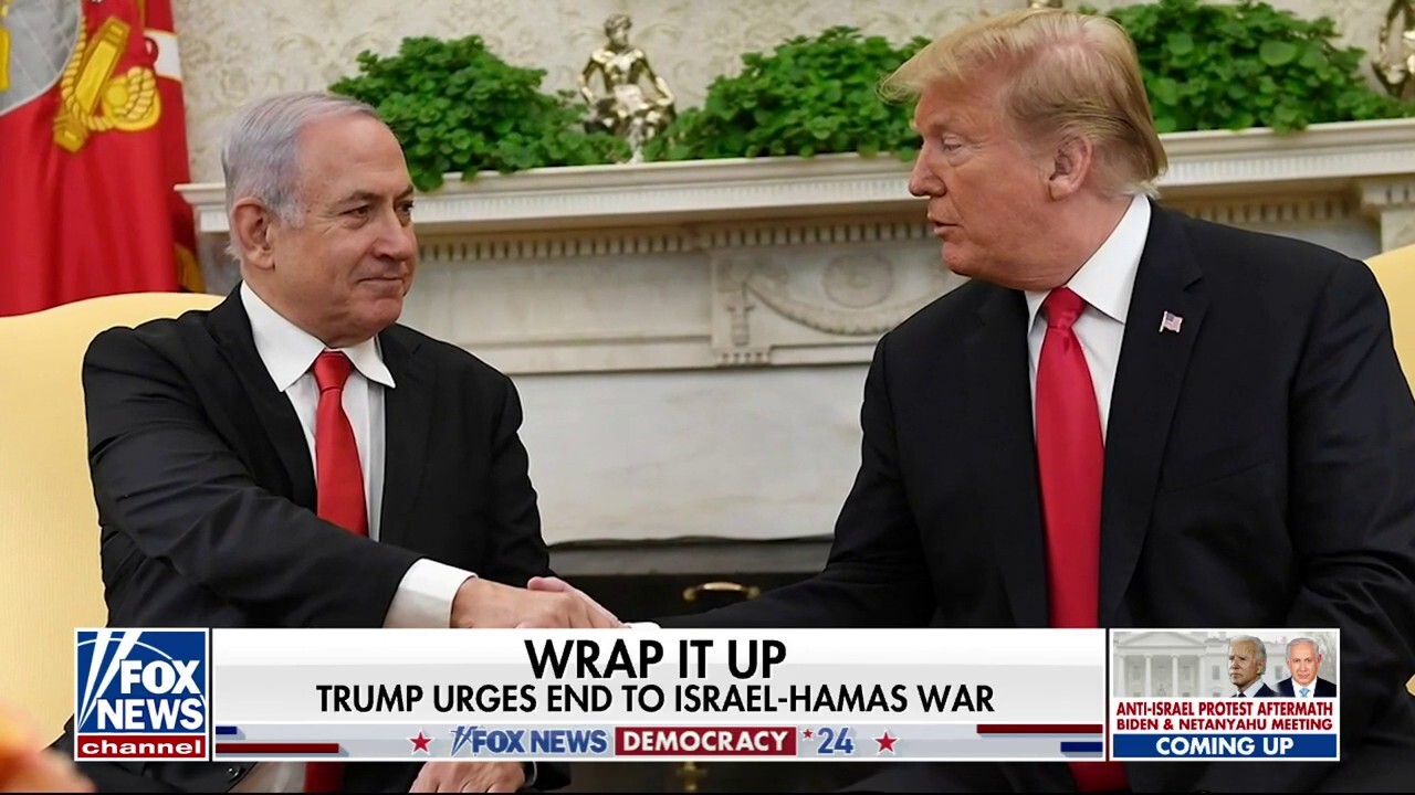 Former President Trump calls for Israel to end war with Hamas