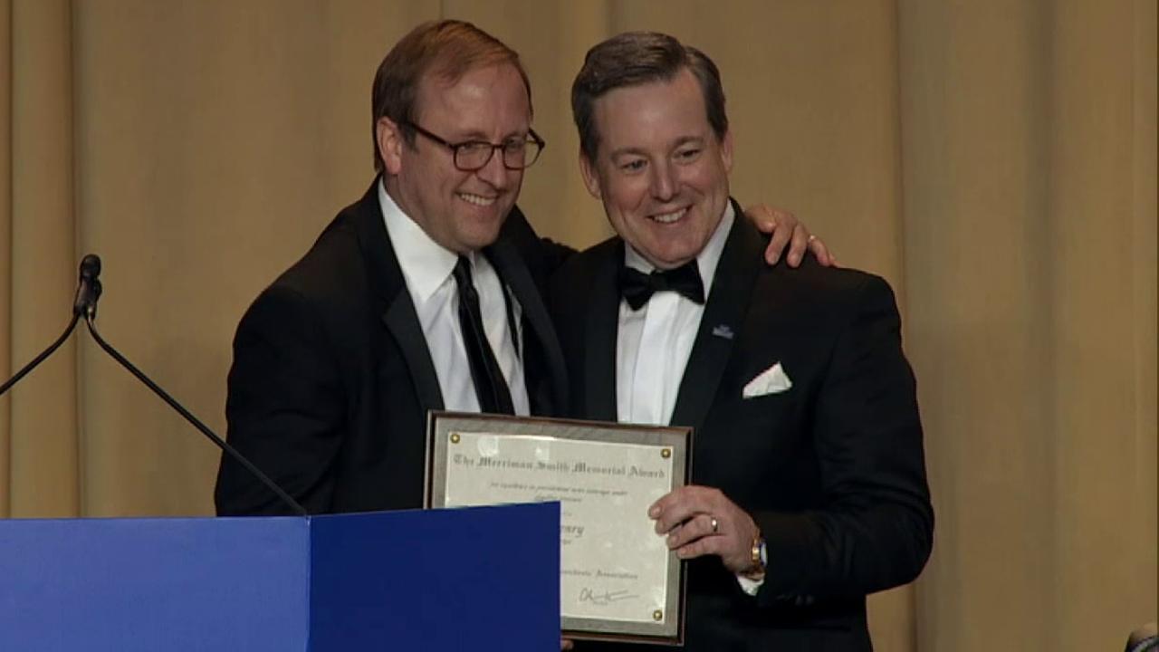 Watch Ed Henry accept the Merriman Smith Award at the White House Correspondents' dinner