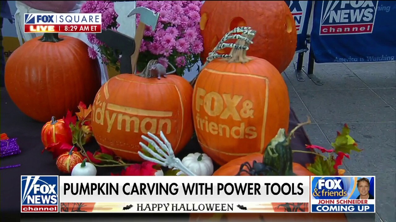 'Fox & Friends Weekend' carves pumpkins using power tools