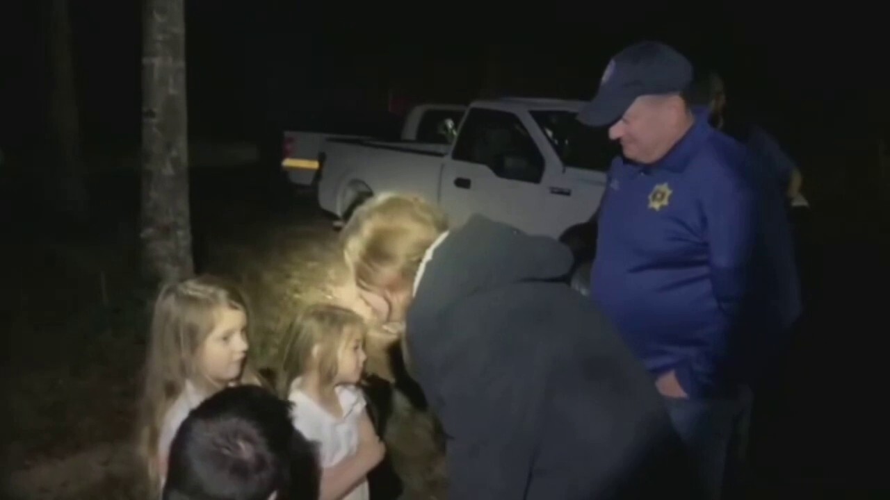 Louisiana dog being credited as hero for protecting two young girls lost in woods 