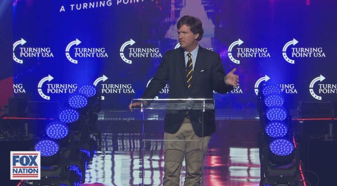 Tucker addresses AmericaFest crowd: Things are happening right now in America that 'can't be explained'