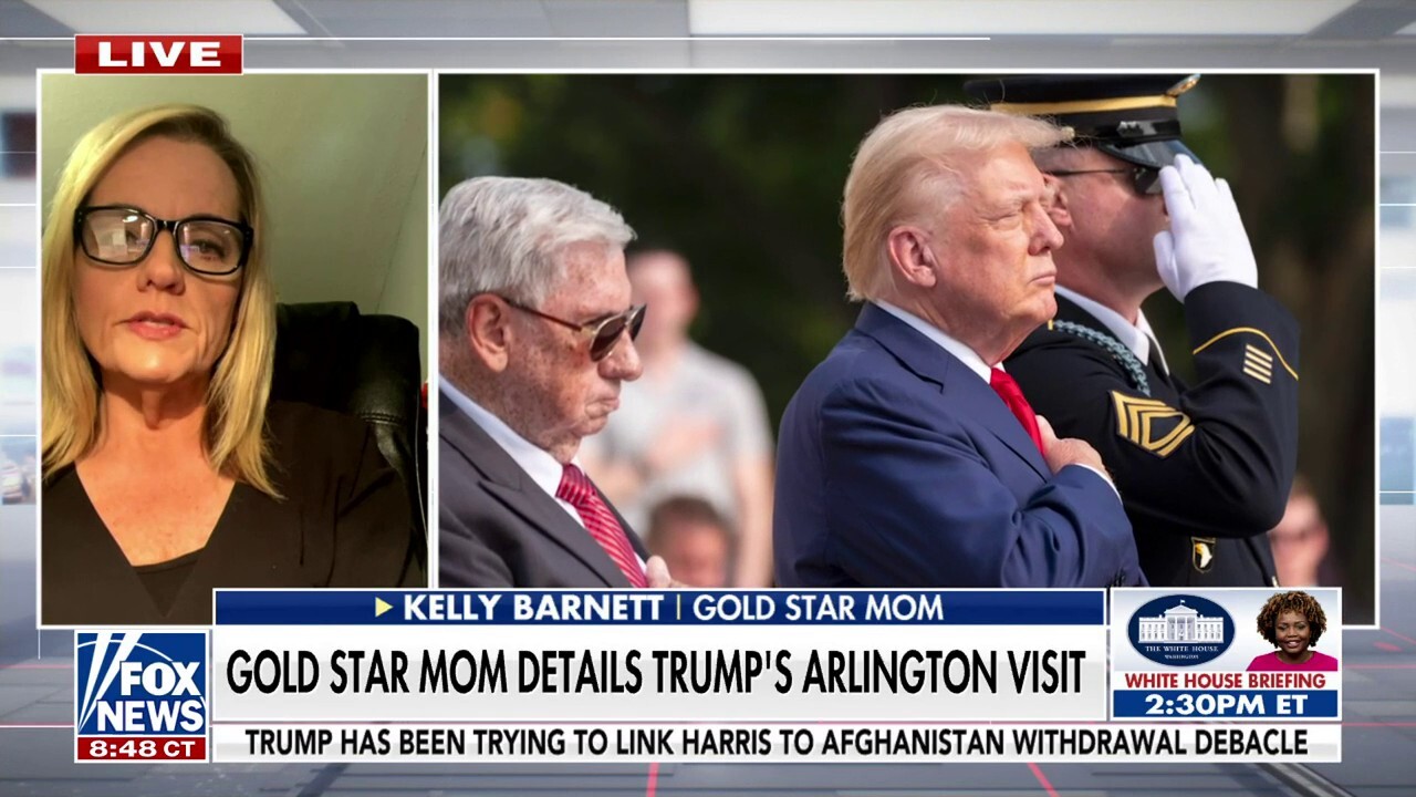 Gold Star mom defends Trump's Arlington visit: 'He's been our rock'