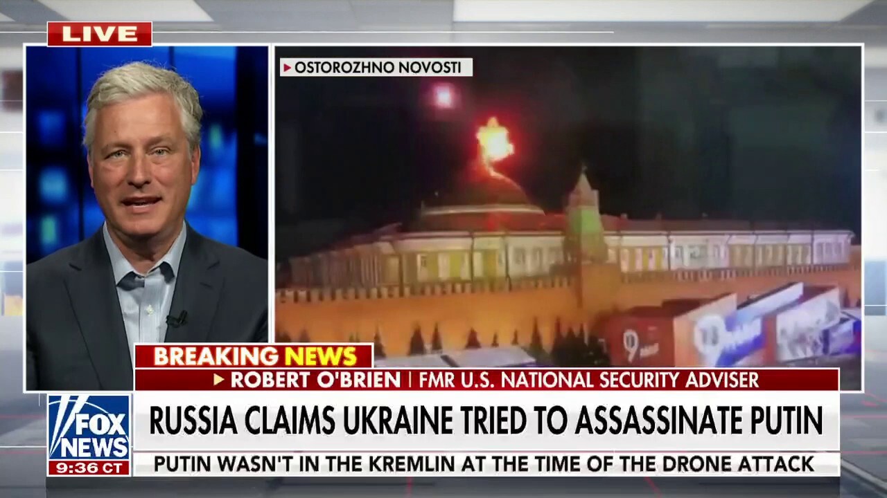 Russian claims that Ukraine tried to assassinate Putin a ‘false flag operation’: Robert O’Brien