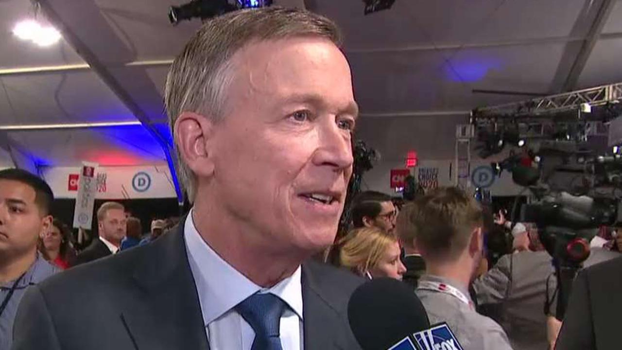 John Hickenlooper says moderate candidates didn't get as much air time as progressives at debate	