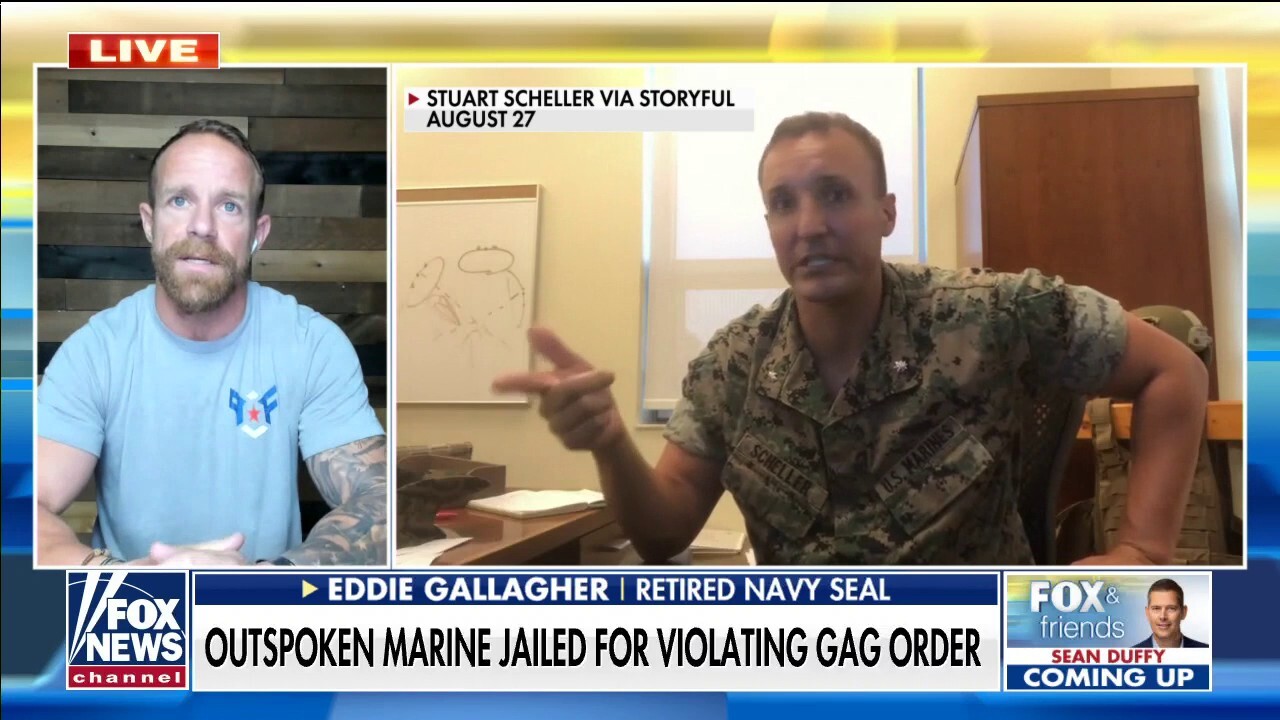 Outspoken Marine jailed for violating gag order on Afghanistan