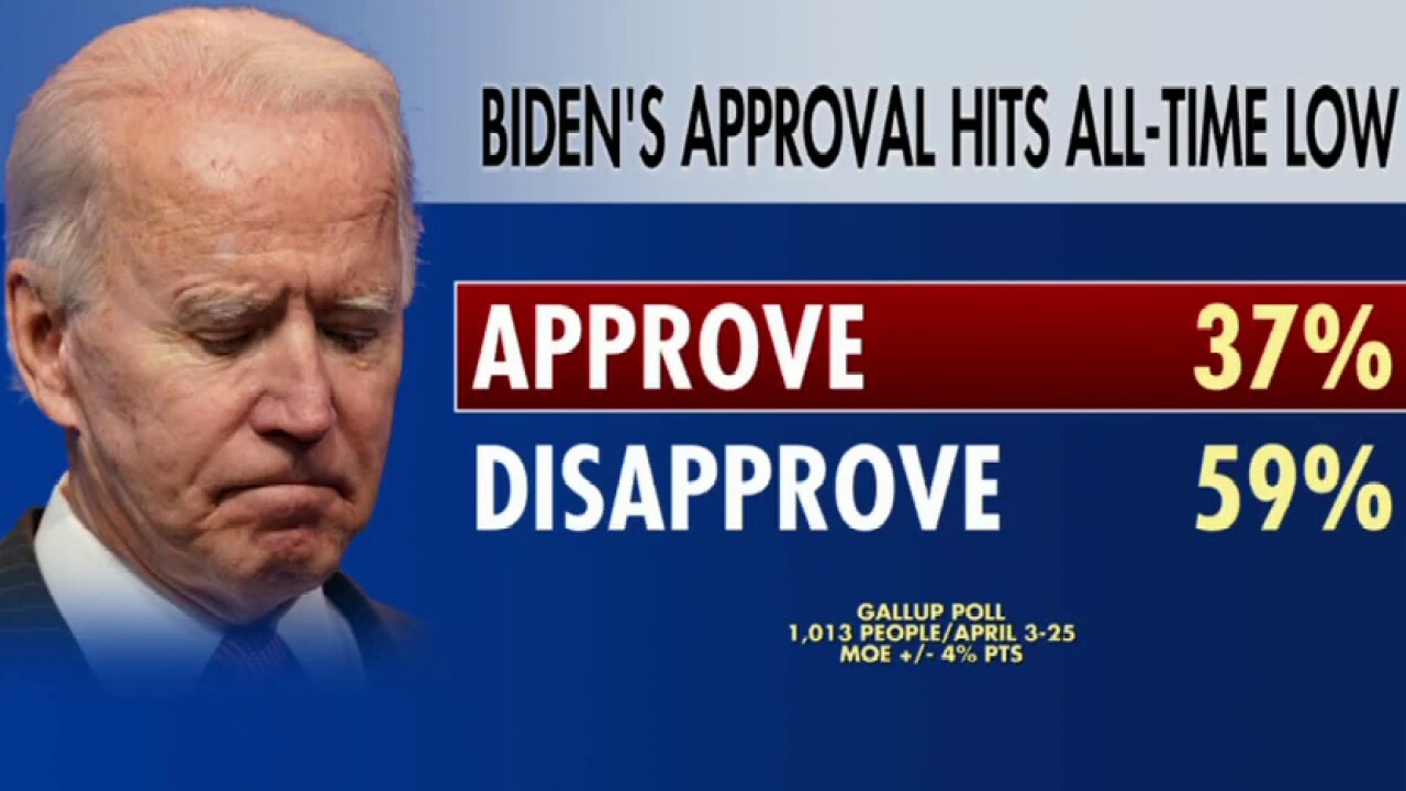 Biden complains of 'negative' press amid all-time low polls in MSNBC interview