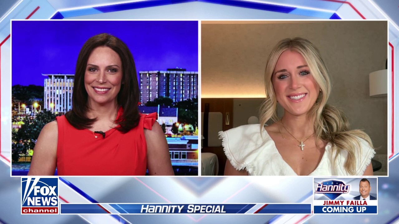 OutKick host Riley Gaines and former GOP Michigan gubernatorial nominee Tudor Dixon analyze a DOGE hearing on transgender athletes in women's sports on 'Hannity.'